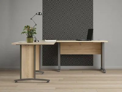 Produktbild von Schreibtisch - Eiche Braun 200x200x74,5h cm