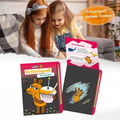 Produktbild von Mini-Kratzblock MAUS Partyzeit