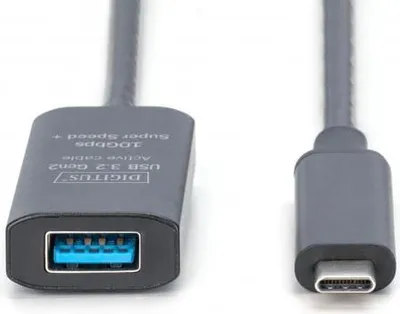 Obrázek produktu pro DIGITUS Verlängerungskabel USB-C->USB-A St./Bu. 10G  5,00m