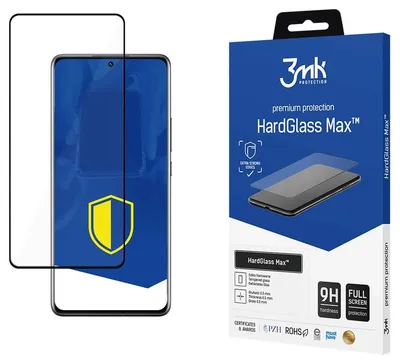 Obrázok produktu pre 3MK HardGlass Max, Xiaomi, 12 Pro, Prachuodolný, Odolné proti poškriabaniu, Čierna, Priehľadná, 1 kusov