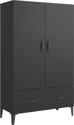 Zdjęcie produktu dla vidaXL Tablica wysoka czarna 70x31x115 cm materiał drewnopochodny