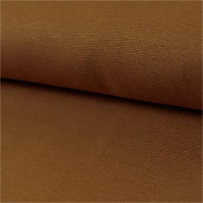 Bio-Organic Bündchenstoff Schlauchware 35(70)cm breit ab 25cm Biobaumwolle Oeko-Tex kamel