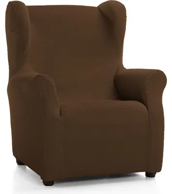 Produktbild von ECOMMERC3 Sofaüberwurf für Ohrensesselbezug - Farbe Braun - rutschfest und super