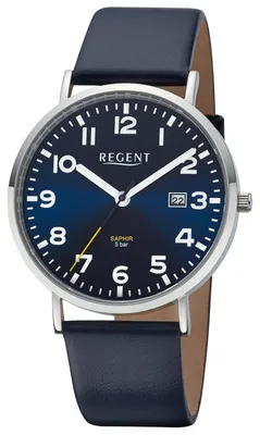 Regent F-1630 Herrenuhr Quarz Dunkelblau 1