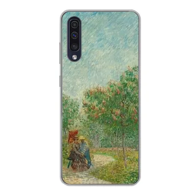 Produktbild von MuchoWow® Handyhülle Schutzhülle Hülle für Samsung Galaxy A50 Garten mit Liebenden - Vincent van Gogh Silikon Softcase Handy Hülle - Mobiltelefonhülle