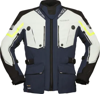 Produktbild von Modeka Panamericana 2 Motorrad Textiljacke, hellgrau/blau, S