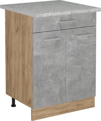 Produktbild von Küchenunterschrank Vicco R-Line Beton 60 cm AP Marmor, Model 53554