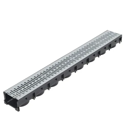 Produktbild von vidaXL Entwässerungskanäle 3 Stk. Verzinkter Stahl 3 m