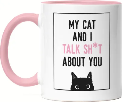 Produktbild von My Cat and I Tasse Rosa Cat-Fans Katzen-Mama lustig Haustier Cat-Mom fun