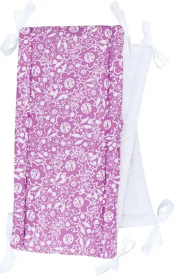 Produktbild von Bellochi Multifunktional Baby Decke Set - Doppelseitig Baby Bettwäsche 75x100 cm und Kissen 30x40cm - aus 100% Baumwolle -   (Purple Caramella)