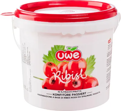 Produktbild von Konfitüre Ribisel rot passiert 2000g von Unterweger Konfitüren UWE