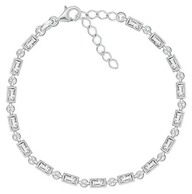 Produktbild von Funkelndes Silberarmband mit Zirkonen BRC104W