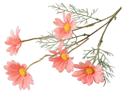 Produktbild von Künstlicher Blumenstrauß mit 5 Köpfen, künstlichen holländischen Chrysanthemen und Gänseblümchen, 52 cm, Seidenimitatblumen für Hochzeiten, Feiertage, Heimdekoration, Fotorequisiten