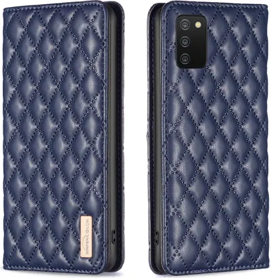 Produktbild von Galaxy A03S Hülle, Elegant Bookstyle Flip Leder Kartenfächer Schutzhülle mit Ständer für Samsung Galaxy A03S A02S Blau