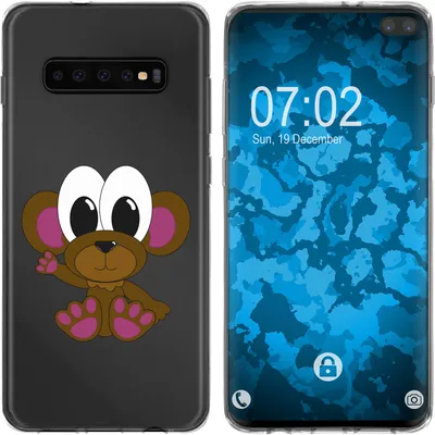 Produktbild von PhoneNatic Case kompatibel mit Samsung Galaxy S10 Plus Silikon-Hülle Cutiemals M3