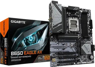 Immagine prodotto di Gigabyte B650 EAGLE AX - Scheda madre - ATX - Socket AM5 - Chipset AMD B650 - USB-C 3.2 Gen 1, USB 3.2 Gen 2, USB 3.2 Gen 1 - LAN Gigabit - Grafica integrata (CPU necessaria)