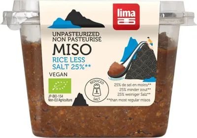 Produktbild von Reis Miso - braun & 25% salzreduziert 300g