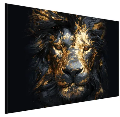 Produktbild von LUMASOUL Leinwand Bilder, Leinwandbild Tiere Motiv, Wandbilder Holzrahmen, Bilder 90x60cm Löwe Tiere 15