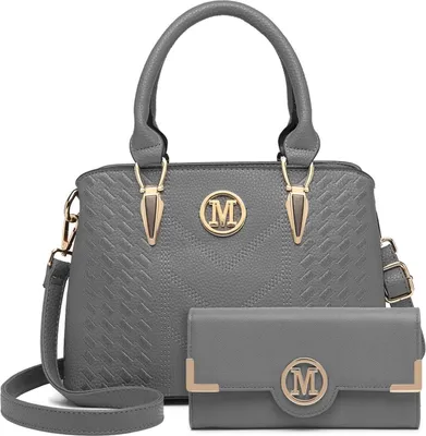 Obrázek produktu pro Miss Lulu Dámská kabelka střední CrossbodyPolyuretankůže černá