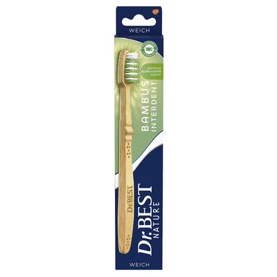 Produktbild von Dr.Best Zahnbürste Bambus Interdental Weich Nature