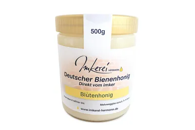 Produktbild von Blütenhonig 500g – Deutscher Honig direkt vom Imker aus Bayern (Oberpfalz) – naturbelassen & regional, KI-generiertes Bild