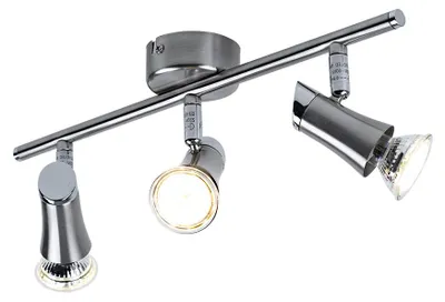 Produktbild von LED Deckenleuchte, chrom, Spots beweglich, L 39 cm
