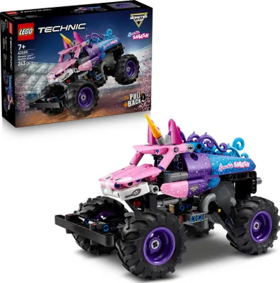 Produktbild von LEGO® Technic Monster Jam™ Sparkle Smash™ mit Rückziehmotor (42220); Einhorn-Monstertruck; Bauspielzeug für Mädchen und Jungen ab 7 Jahren; Geschenk für Monstertruck-Fans