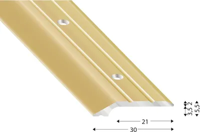 Produktbild von Kügele Einfassprofil (Übergangsleiste) gelocht 30/1000mm Alu sand eloxiert