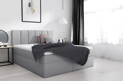 Produktbild von Boxspringbett Schlafzimmerbett ARIA 160x200cm in Stoff Inari inkl. Bettkasten