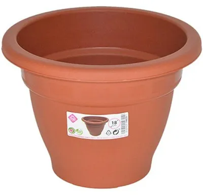 Produktbild von Hega Hogar Pflanzentopf/Blumentopf - D18 cm - Farbe Terrakotta