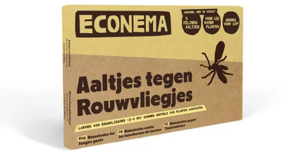 Productafbeelding van Econema Aaltjes tegen rouwvliegjes – kleine zwarte vliegjes bij kamerplanten bestrijden – 50 m² / 125 planten