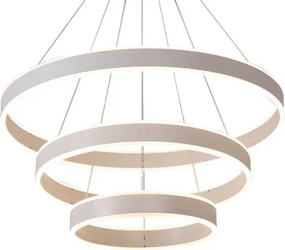 Produktbild von 2137Wh-3WJ Pendelleuchte Weißer Rahmen Neutralweiß, Höhenverstellbar Luxus Design A+