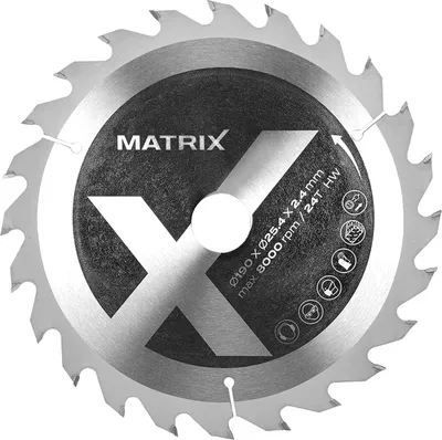 Produktbild von MATRIX Ersatz Sägeblatt Universal für Kappsäge Gehrungssäge 190 mm 24 Z 25,4 mm