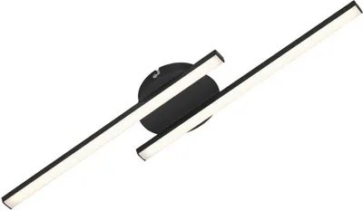 Produktbild von LED Deckenleuchte Deckenlampe 2-flammig 12 W Schwarz 3000K Metall Briloner