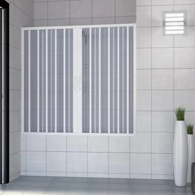 Produktbild von Wannenaufsatz Nina zur Wandmontage, 2 Türen, 140 cm, Mittelöffnung