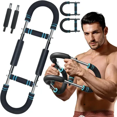 Produktbild von Twister Armtrainer, Brusttrainer, Brust Trainingsgerät, Arm Brustmuskel Trainingsgeräte, Trizeps-Krafttraining, 60-110LB Verstellbares