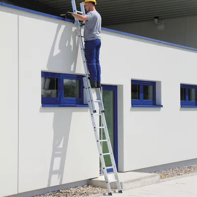 Immagine prodotto di MUNK Aluminium Schiebeleiter 2-teilig mit Standard-Traverse 2x16 Sprossen