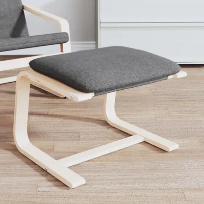 Image de 2024 Tabouret moderne Tabouret de pied Gris foncé 51x41x40 cm Tissu 475857