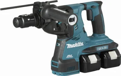 Produktbild von Makita DHR281PT2J, Handbohrmaschine, SDS Plus, Bürstenlos, Schwarz, Blau, 5000 RPM, 3,2 cm