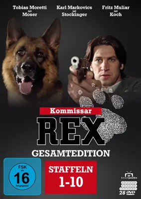 Produktbild von Kommissar Rex - Gesamtedition (Staffeln 1 bis 10 - Alle 119 Folgen) + Bonus-Disc. 28 DVDs