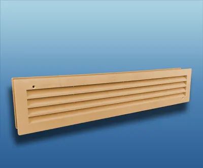 Produktbild von Türlüftungsgitter doppelseitig Serie KE PP 450x91 : beige Farbe: beige