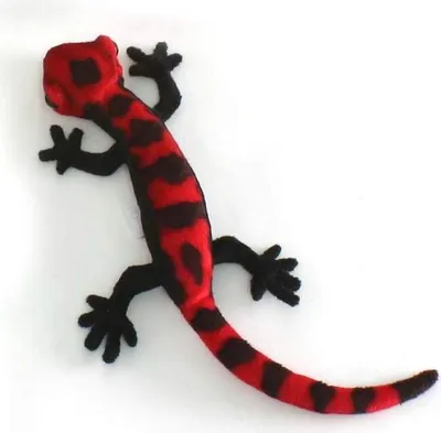 Produktbild von Hansa Toy 5230 Salamander rot / schwarz 35 cm Kuscheltier Plüschtier