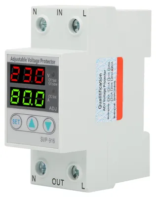 Produktbild von SVP-916 230 V einstellbares automatisches Über-Unterspannungs-Reset-Schutzgerät