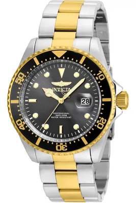 Obrázok produktu pre Invicta Pro Diver 22057 Pánske Hodinky - Quartz Hnutie - Nerezová Oceľ s Čiernym Ciferníkom - 43 mm