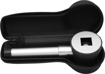 Produktbild von Handheld-Lupe mit 10-facher Vergrößerung, 3 LEDs, optisches Glas mit Messskala, Schmucklupe