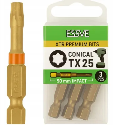 Image de ESSVE XTR Embouts de vissage de haute qualité pour les professionnels Embouts Torx TX25 50 mm