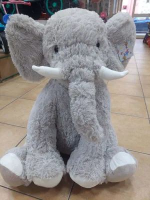 Image de Ginger L'éléphant En Peluche 60 Cm