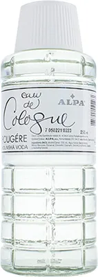 A clear product shot of a bottle of Alpa Eau de Cologne Fougére.