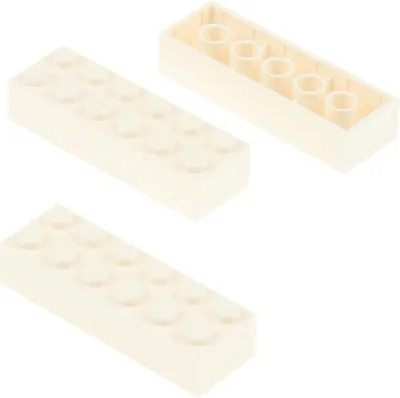 Produktbild von 3x Lego Bau Stein 2x6x1 weiß Basic Star Wars 75419 75277 4181142 44237 2456