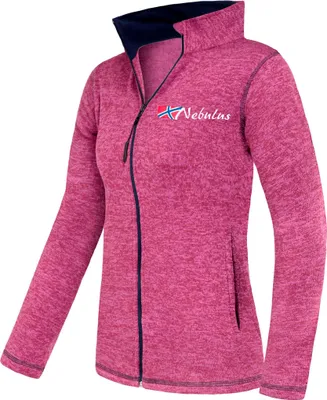 Produktbild von Nebulus Fleecejacke TANNA Damen, warme Fleece Jacke, mit langem Full-Zip Reißverschluss, P5193 - Damen, lila-navy, S/36